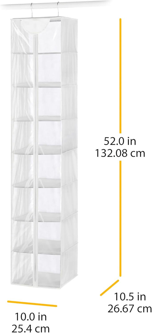 Whitmor Crystal Clear Hanging Sweater Bag - White...