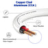 18/2 Speaker Wire (50 Feet) 18AWG Gauge in Wall Audio Speaker Wire, Fire Safety CL2 CL3 Rated Audio Speaker Cable/ 18 Gauge-2 Conductors CCA (Copp...