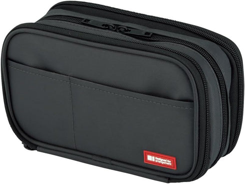 LIHIT LAB Large Capacity Triple Zipper Pencil Case For School Office College, Big Capacity 8 Compartments Pencil Bag Holder Adults Teen Boys Girls...