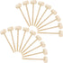 18 Pieces Mini Wooden Crab Lobster Mallets Seafood Shellfish Crab Hammer Solid Hardwood Hammer for Breakable Chocolate Heart, Cracking Seafood Too...