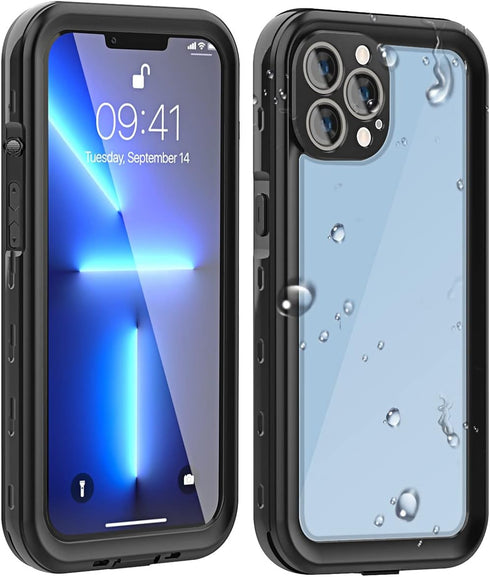 AICase Waterproof Case for iPhone 13 Pro Max (6.7") Snowproof, Dustproof and Shockproof, IP68 Certified Full Body Protection Fully Sealed Underwat...