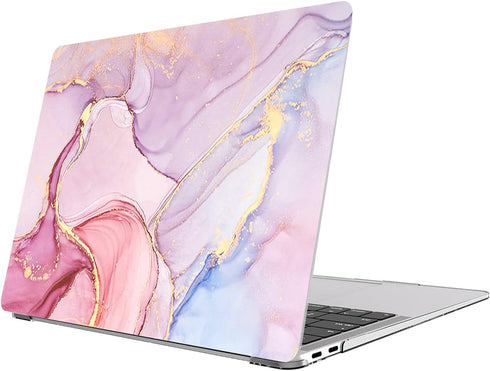 Compatible with MacBook Air 13 inch 2020 2019 2018 Release A2337 M1 a2179 A1932,with Touch ID,Flow Gold Marble, 2020 Mac Air 13 A2337 M1 A2179 A19...