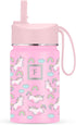 IRON °FLASK Kids Water Bottle - Straw Lid, 20 Name Stickers, Vacuum Insulated Stainless Steel, Double Walled Tumbler Travel Cup, Thermos Mug - Sta...