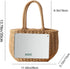 Gets Straw Bags for Women Hand-woven Small Hobo Bag Round Handle Ring Tote...