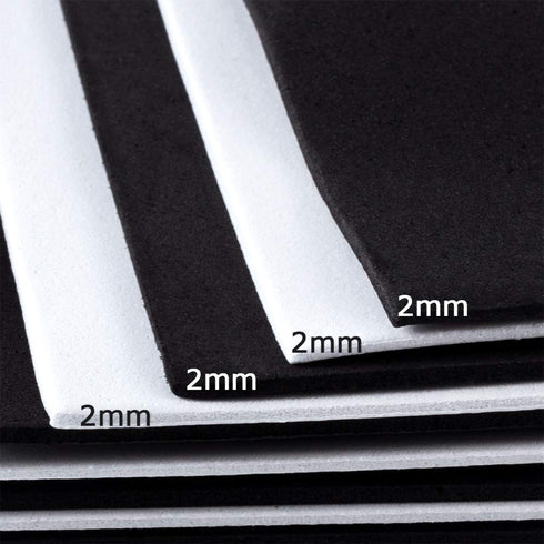 BENECREAT 20 Sheets Black and White A4 EVA Foam Sheets 8x12 Inch Foam Sheets for Crafts Scrapbooking Decorations, Thickness 2mm...