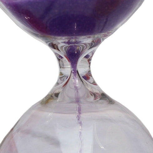 Large Fashion Colorful Sand Glass Sandglass Hourglass Timer Clear Smooth Glass Measures Home Desk Decor Xmas Birthday Gift (60 Minutes, Purple)...