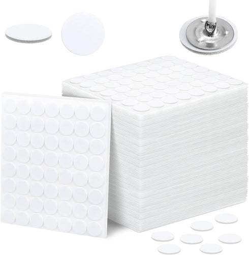 Zonon 1120 Pieces 20 Sheets Candle Making Wick Stickers Double-Sided Heat Resistance Hot Wax Wick Stickers for Candle Making(15 mm,White)...
