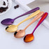 8 Pieces 18/10 Dessert Spoons Teaspoons Small Coffee Spoons Espresso Spoons, 5.5 Inch (multicolor)...