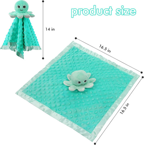 Baby Security Blanket Loveys for Baby Snuggle Toy Plush Octopus Stuffed Animal Baby Gifts for Girls and Boys Newborn...