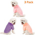 Dog Sweater, 3 Pack Dog Sweaters for Small Dogs, Dog Clothes for Small Dogs Girl Boy, Ultra Soft and Warm Puppy Sweater Dog Coat for Winter Christ...
