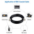 2PCS BNC Male to Male Coax Cable 2FT 50 Ohm RG58 Extension Coaxial Cable with BNC Connectors...