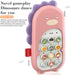 Baby Cell Phone Toy with Early Education & Music, Learning Educational dinosaur fake phone fun for kids, Sensory Toys for Toddlers Kids Boys and G...