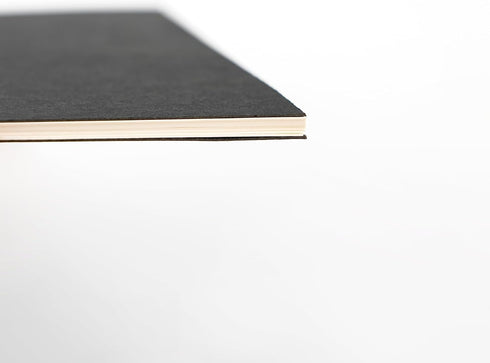 DSTELIN 10 inch x 7.5 inch, 100GSM, Blank Spiral Notebook, 2-Pack, Soft Cover, Sketch book, 50 Pages / 25 Sheets, (Black)...