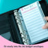 (Set of 60) Expense Tracker for A6 Budget Envelopes, Unpunched Budget Sheets Use with A6 Budget Binder Pockets, 3.1"x6.3"...