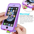 iPhone SE 2020 / iPhone 8 Waterproof Case, IP68 Full-Body Sturdy, Built-in Screen Protector, Shockproof - Purple...