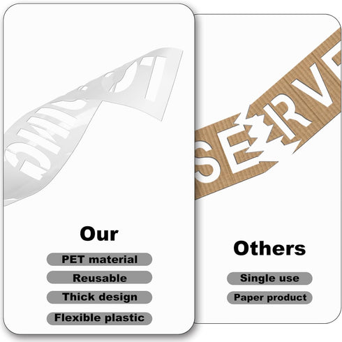 2pcs Tow Away Zone Stencils, 28.35x5.9 Inch Parking Lot Stencils Reusable Letter Stencils Paint Stencils Warning Sign Stencils Floor Paint Stencil...