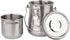 Paint Brush Cleaner and Holder - Airtight Stainless Steel Brush Washer for Painting with Removable Porous Filter (Medium)...