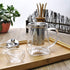 19.3oz Glass Teapot with Infuser, Borosilicate Glass, 550ML, Clear, Stainless Steel Infuser...