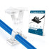 Clear Cable Management Clips, 50Pcs Adhesive Cord Holder Wire Hanger Electric Cord Organizers for Nightstand Office Desk Home Wall Car Wiring - Tr...