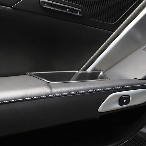 Korlot Inner Door armrest Storage Box Tray Compatible for C7 Corvette Stingray Chevrolet 2014-2019 /Z06/Grand Sport 2014+...