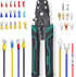 Tnisesm Wire Crimping Tool 26-10 AWG, Crimping Pliers with Stripper Cutter for Open Barrel Terminals and Heat Shrink Connectors...