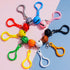 300PCS Multicolor Lobster Clasp Keychain Plastic Lanyard Clips Plastic Lobster Claw Clasps Backpack Clips for Kids Plastic Keychains for Crafts Ke...