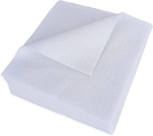 Jtnohx Soft Felt Fabric, Flexible Craft Felt for Toy Handwork, 1.4mm Thick 6"x6" Felt Sheets for DIY and Sewing Projects (White)...