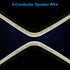 14AWG Speaker Wire 25 FT, 14/2 Gauge Audio Speaker Wire, for Car Speakers Stereo, Home Theater, Automotive Wire, White Jacket with Yellow Polarity...