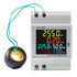 Electricity Single Phase Energy Meter Tester Electricity Usage Monitor AC 110V 40V-300V 100A Ampermeter Power Voltmeter Ammeter Voltage Amps Watt ...