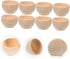 ORFOFE 10pcs Wooden Egg Holders Dipping Sauce Bowls Wooden Pinch Bowls Wooden Craft Bowls Small Wood Bowl Unfinished Wooden Bowls Wooden Bowl Toy ...