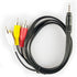 Seadream 2Pack 3.5mm Male Jack 4Port to 3-RCA Adapter Audio Stereo Extension Cable (5Feet)...