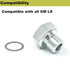 M16 1.5 Adapter to 1/8 NPT Oil Pressure Sensor Adapter Oil Pressure Sensor Adapter Fitting for LS Engine Swap LS1 LSX LS3 and for All GM LS Series...