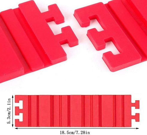 Silicone Cake Mold Cake Shapers Magic Snake DIY Baking Square Rectangular Heart Shape Round Cake Mould,Pack of 8...