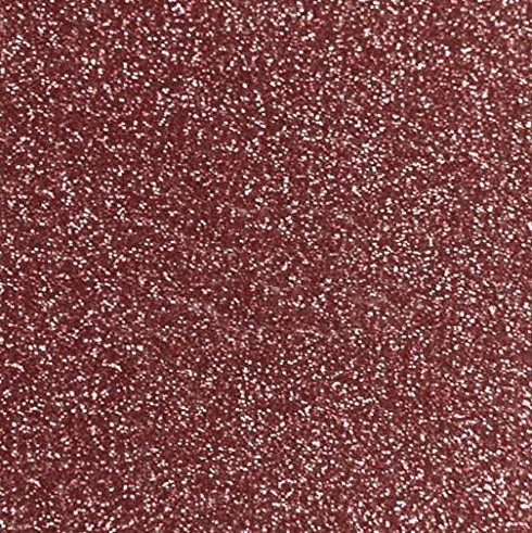 Siser Glitter HTV 20" x 12" Sheet - Iron on Heat Transfer Vinyl (Rose Gold)...