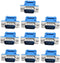 Yohii Serial Port D-SUB DB9 9 Pin Male IDC Crimp Connectors for Flat Ribbon Cable - 10pcs- (G7.23)...