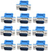 Yohii Serial Port D-SUB DB9 9 Pin Male IDC Crimp Connectors for Flat Ribbon Cable - 10pcs- (G7.23)...