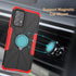 Case Compatible with Galaxy A52/GalaxyA52S 5G with Tempered-Glass Screen Protector, Kickstand Built-in 360° Rotate Ring Magnetic Holder Stand Cove...