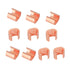 10Pcs U Shaped Thick Copper Crimping Terminal Connector Kit, Copper Crimping Sleeve, Non Insulated Copper Wire and Wire Connection Terminals, Suit...