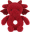 Apricot Lamb Baby Lovey Red Dragon Soft Rattle Toy, Plush Stuffed Animal for Newborn Soft Hand Grip Shaker Over 0 Months (Red Dragon, 5.9 Inches)...