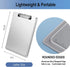 Metal Clipboard, Thicken Aluminum Clip Boards 12.5x9 with Low Profile Clip, Portable Hanging Clipboard, Standard Letter Size A4 for Jobsite, Labor...