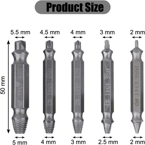 Gifts for Men,8 Pieces Screw Extractor Kit,Damaged Screw Extractor Kit Stripped Screw Extractor Set DIY Hand Tools Gadgets Broken Bolt Extractor S...