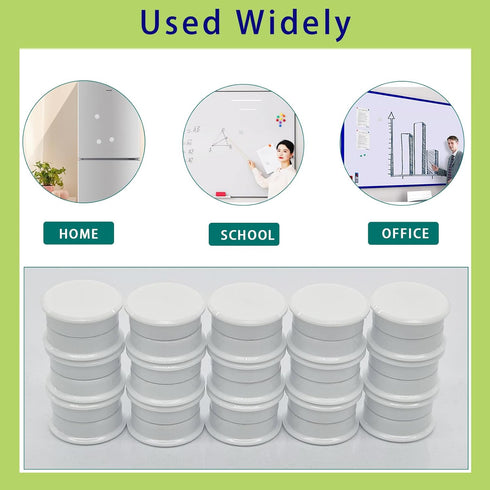 Fridge Magnets, Strong Magnets, 10 Pcs Small Magnets Refrigerator Magnets for Whiteboard, Heavy Duty Magnets, Mini Magnets, Cute Round Decorative ...