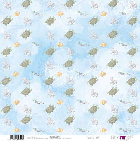 Papers For You - Scrapbooking and Craft Paper Kit | "Fairies Land" Collection | Includes 10 Double Sided Papers with Different Designs | Size 12" ...