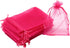 50Pcs Organza Bags 3x4 inch, Small Jewelry Bags Drawstring Mesh Gift Bag Wedding Party Favor Christmas Candy Pouches (Hot Pink)...