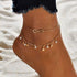 Boho Layered Ankle Bracelet Gold Anklets Star Pendant Foot Chain Pearl Summer Beach Ankle Chain Adjustable Foot Jewelry Accessories for Women...