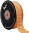Micomon Orange Gingham Plaid Checked Ribbon 25 Yard Each Roll 100% Polyester (1", Orange)...