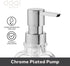 Oggi 12oz Round Glass Lotion and Soap Dispenser for Kitchen or Bath-Clear...