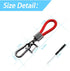Car Key Acorn Weave Paracode Key Chain Ring, Thick Leather Braid Rope Car Keychain Ring for Men and Women, Suit for All Cars (Red)...