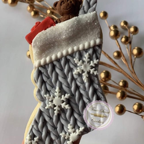Christmas Stocking Cookie Cutter 5" Made in USA by Ann Clark...