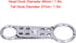 Fafeicy Lockout Tagout Hasp, 8 Hole Design Fireproof Flower Safety Double Head Aluminum Buckle Lock for Industry Oil Gas Chemical Industry Electri...